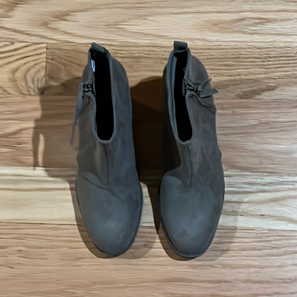 Gray boots
